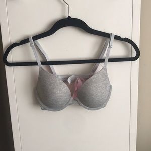 Gray PINK Wear Everywhere Lightly Lined Bra